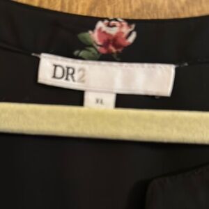 DR2 Black dress with Pink Floral Detail!